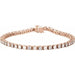 Ladies Natural Diamond Line Bracelet (I1, G-H) — 14K Rose Gold