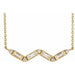 Ladies Natural Diamond Bar Necklace (Si2-Si3, I1, Ghi, G-H) — 14K Yellow Gold