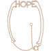 Ladies Natural Diamond Hope Bracelet (I1, H+) — 14K Rose Gold