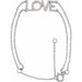 Ladies Natural Diamond Love Bracelet (I1, H+) — 14K White Gold