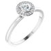Ladies Natural Diamond Ring (I1, G-H) — 14K White Gold