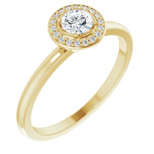 Ladies Natural Diamond Ring (I1, G-H) — 14K Yellow Gold