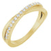 Ladies Natural Diamond Criss-Cross Ring (I1, G-H) — 14K Yellow Gold
