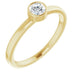 Ladies 4 mm Natural Diamond Ring (I1, G-H) — 14K Yellow Gold