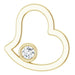Ladies Natural Diamond Pendant (I1, G-H) — 14K Yellow Gold