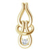 Ladies Natural Diamond Pendant (I1, G-H) — 14K Yellow Gold