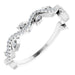 Ladies Natural Diamond Leaf Ring (SI2-SI3, G-H) — Platinum