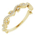 Ladies Natural Diamond Leaf Ring (I1, G-H) — 14K Yellow Gold