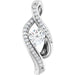 Ladies Natural Diamond Pendant (I1, G-H) — 14K White Gold