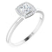Ladies Natural Diamond Ring (SI2-SI3, G-H) — Platinum