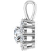 Lab-Grown Diamond Halo-Style Pendant - Style 86394