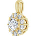 Lab-Grown Diamond Halo-Style Pendant - Style 86394