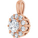 Lab-Grown Diamond Halo-Style Pendant - Style 86394