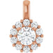 Lab-Grown Diamond Halo-Style Pendant - Style 86394