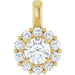 Lab-Grown Diamond Halo-Style Pendant - Style 86394