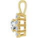 Lab-Grown Diamond Halo-Style Pendant - Style 86394