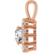 Lab-Grown Diamond Halo-Style Pendant - Style 86394