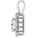 Lab-Grown Diamond Halo-Style Pendant - Style 86394