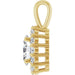 Lab-Grown Diamond Halo-Style Pendant - Style 86394