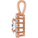 Lab-Grown Diamond Halo-Style Pendant - Style 86394