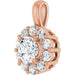 Lab-Grown Diamond Halo-Style Pendant - Style 86394