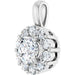 Lab-Grown Diamond Halo-Style Pendant - Style 86394