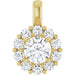Lab-Grown Diamond Halo-Style Pendant - Style 86394