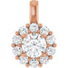 Lab-Grown Diamond Halo-Style Pendant - Style 86394