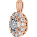 Lab-Grown Diamond Halo-Style Pendant - Style 86394