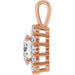Lab-Grown Diamond Halo-Style Pendant - Style 86394