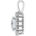 Lab-Grown Diamond Halo-Style Pendant - Style 86394