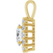 Lab-Grown Diamond Halo-Style Pendant - Style 86394