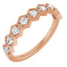 Ladies Natural Diamond Stackable Ring (I1, G-H) — 14K Rose Gold