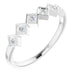 Ladies Natural Diamond Stackable Ring (SI2-SI3, G-H) — Platinum