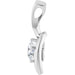 Lab-Grown Diamond Solitaire Freeform Pendant
