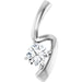 Ladies Natural Diamond Pendant (I1, G-H) — 14K White Gold