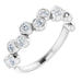 Ladies Natural Diamond Bezel-Set Ring (SI2-SI3, G-H) — Platinum