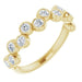 Ladies Natural Diamond Bezel-Set Ring (I1, G-H) — 14K Yellow Gold