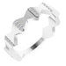Ladies Natural Diamond Geometric Ring (SI2-SI3, G-H) — Platinum