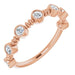 Ladies Natural Diamond Ring (I1, G-H) — 14K Rose Gold