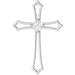 Ladies 3 mm Round Natural Diamond Pendant (I1, G-H) — 14K White Gold