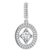 Ladies 4.1 mm Round Natural Diamond Pendant (I1, G-H) — 14K White Gold