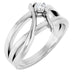 Ladies Natural Diamond Ring (I1, G-H) — Sterling Silver