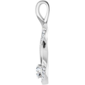Lab-Grown Diamond Infinity-Inspired Pendant