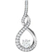 Ladies Natural Diamond Pendant (I1, G-H) — 14K White Gold