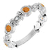 Ladies Natural Citrine Natural Diamond Leaf Ring (I1, G-H) — Sterling Silver