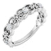 Ladies Natural Diamond Scroll Ring (SI2-SI3, G-H) — Platinum