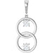 Ladies Natural Diamond Pendant (I1, G-H) — 14K White Gold