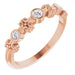 Ladies Natural Diamond Bezel-Set Ring (I1, G-H) — 14K Rose Gold