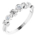 Ladies Natural Diamond Bezel-Set Ring (SI2-SI3, G-H) — Platinum